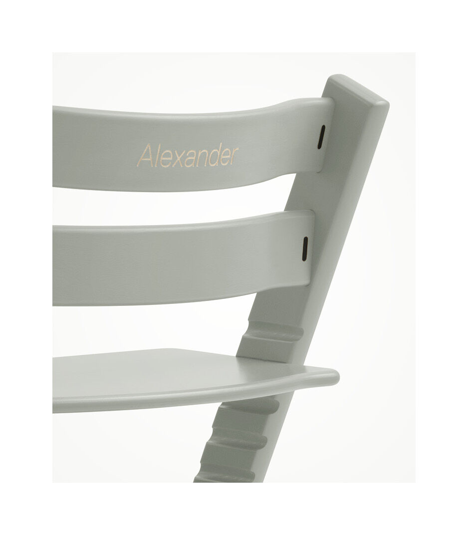 Tripp Trapp® Chair Glacier Green. Beech wood. Close-up. galery image 6